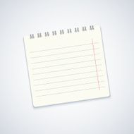 Vector modern notebook on gray background Eps10 N5