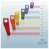 Modern Square Bar Diagram Business Infographic N2