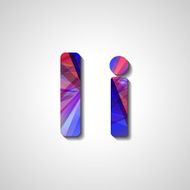 Colorful letter alphabet N351