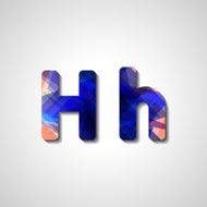 Colorful letter alphabet N352