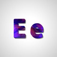 Colorful letter alphabet N355