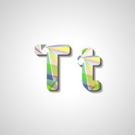Colorful letter alphabet N364