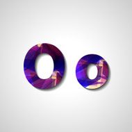 Colorful letter alphabet N370