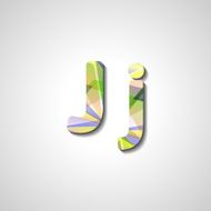 Colorful letter alphabet N375