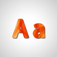 Colorful letter alphabet N376