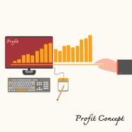 financial business plan - hand holding idea concept