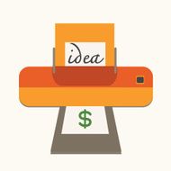 idea with make money concept