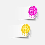 Realistic Design Element Brain Drop N15