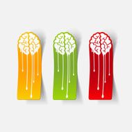 Realistic Design Element Brain Drop N16