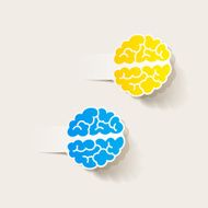 realistic design element brain N9