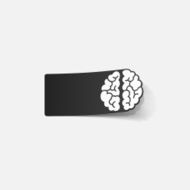 realistic design element brain N10