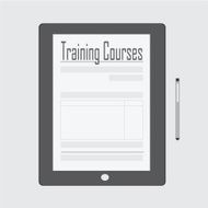 Training courses concept