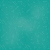 Monochrome Seamless Chemistry Vector Background