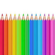 Colored pencils vector illustration