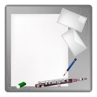 Piccolo Lying on Blank Page Envelope
