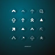 Vector Arrows Set Illustration