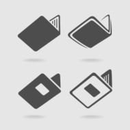 Four books symbol