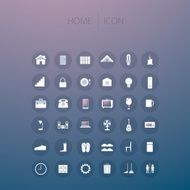 Icon set home appliances vector illustration