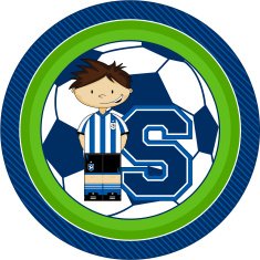 Cartoon Soccer Boy Learning Illustration N6