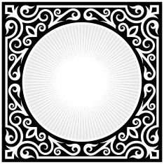 Abstract Ornate Frame Design