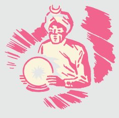 Male Fortune Teller with Crystal Ball