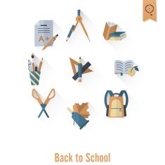 school and education icons N730