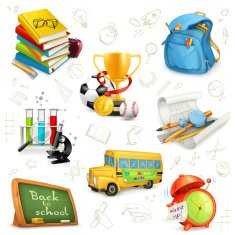 Education and knowledge icons