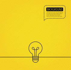 Lamp icon Idea and solution sign N13