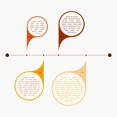 Vector colorful timeline info graph