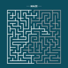 modern square labyrinth N2
