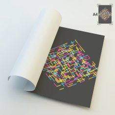 A4 Business Blank Abstract Vector Illustration N4