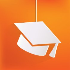 Academic cap icon Study hat symbol free image download