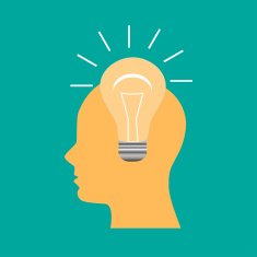 New idea form human head vector illustration