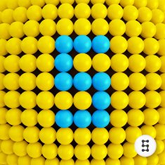 Number five Abstract mathematics background
