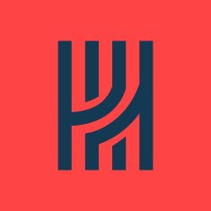 H letter line logo N3