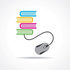 Computer education concept stock vector