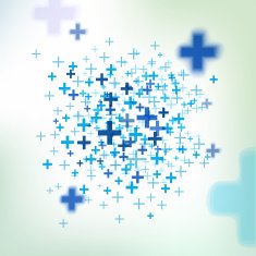 Vector background with pluses