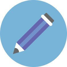 Pencil Flat Simple Icon