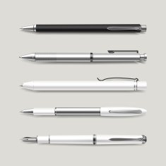 graceful white pens set N2