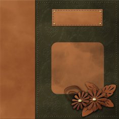 Classical book cover with decorative elements