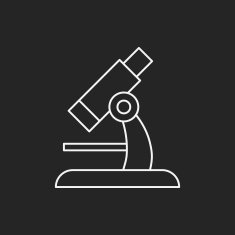 Microscope line icon N17