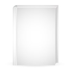 White mock up book