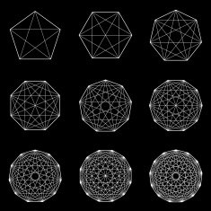 Set of geometric shapes Vector N4