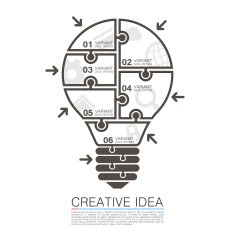 Bulb idea of working with puzzles N2