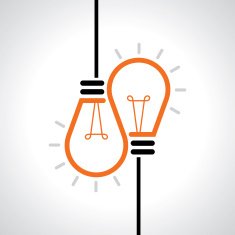 Creative idea in bulb shape as inspiration concept Vector design element N2