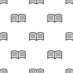 book vector seamless pattern