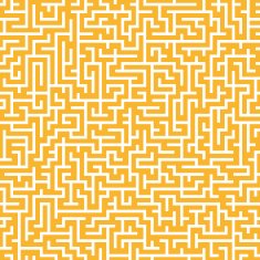 close-up look at complex square maze