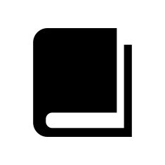Hardbound book variant symbol icon vector illustration eps10 on