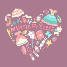My little princess heart shape