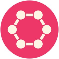 Molecule red icon